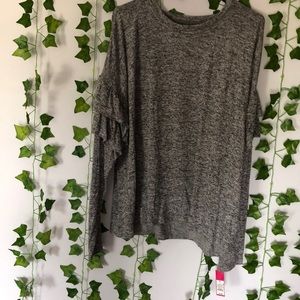 (NEVER WORN) gray soft long sleeve with flare